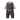 3 Pcs Set,Black Zig Zag Textured Vest,Shirt & Pants for Kids - 3 - 4 Years Winter Wear