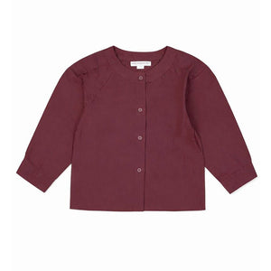3 Pcs Set,Crochet Cardigan Vest,Maroon Shirt & Navy Frill Pants partywear for Girls - 4 - 5 Years Winter Wear