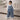 3 Pcs Set,Denim Bow Peplum - Style Top,Grey T-shirt & Denim Wide Leg Pants for Girls - 2 - 3 Years Winter Wear