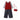 3 Pcs Set,Maroon Knit Sleevless Cardigan,T-shirt & Checkered Pants with Sling purse for Kids - 2 - 3 Years Winter Wear