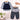 3 Pcs Set,Navy Blue Peplum - Style Top,T-shirt with Frill Checkered Pants for Kids - 2 - 3 Years Winter Wear