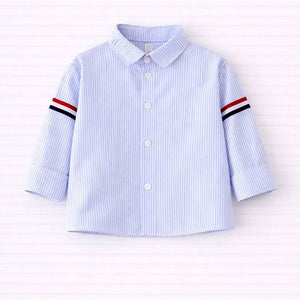 3 Pcs Set,Navy Elephant sweater,Stripes Shirt,& Pants set for Kids - 2 - 3 Years Winter Wear