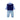 3 Pcs Set,Navy Horse Blue Sweater Vest,Checkered Shirt & Denims set for Kids - 2 - 3 Years Winter Wear