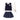 3 Pcs Set,Navy Labu Vest, Frill Inner T-shirt & Skirt partywear for Girls - 4 - 5 Years Kids Clothing