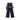 3 Pcs Set,Navy Sleevless Top, T-shirt &Wide Leg Pants with sling Bag - 2 - 3 Years Winter Wear