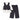 3 Pcs Set,Navy Waistcoat,White Peplum - style Top & Wide Leg Pants partwear set for Girls - 4 - 5 Years Winter Wear