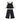 3 Pcs Set,Winterwear Black Ruffled Vest,Ivory Shirt & Flare Pants for Girls - 4 - 5 Years Winter Wear