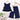 3 Pcs Set,Winterwear Navy Ruffled Vest,Ivory Shirt & Flare Pants for Girls - 4 - 5 Years Winter Wear