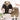 3 Pcs Winter Set, Black Puffer Sleevless Jacket, Hoodie & Pants for Kids, Winterwear - 2 - 3 Years Kids Clothing