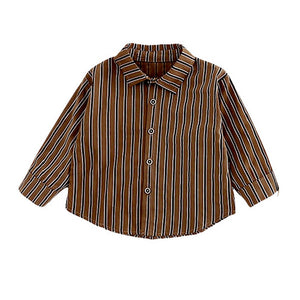 3 Pcs,Brown Happy Ted Vest,Brown Stripes Shirt,Pants set for Kids - 2 - 3 Years Winter Wear