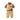 3 Pcs,Brown Happy Ted Vest,Brown Stripes Shirt,Pants set for Kids - 2 - 3 Years Winter Wear
