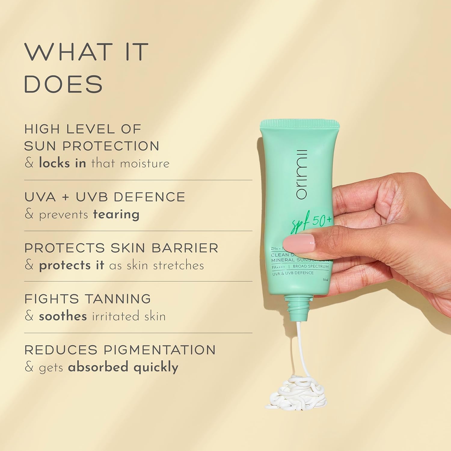 Orimii Clean Shield Mineral Sunscreen SPF 50+