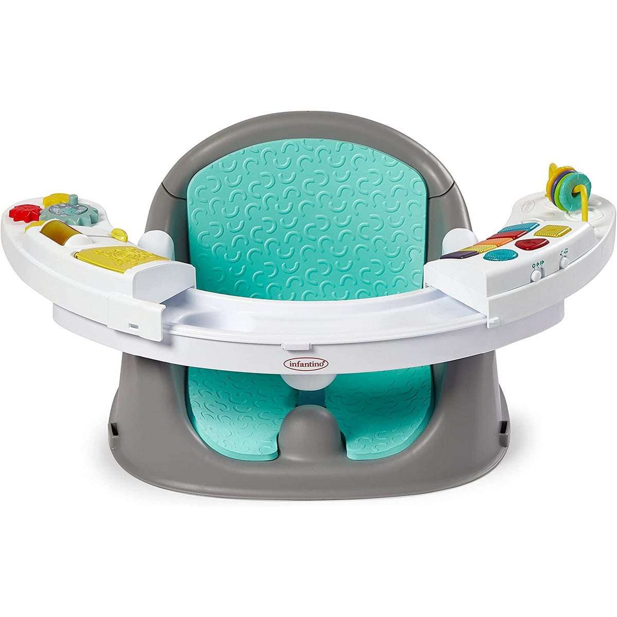 Infantino Music & Lights 3-In-1 Discovery Seat & Booster Teal & Grey