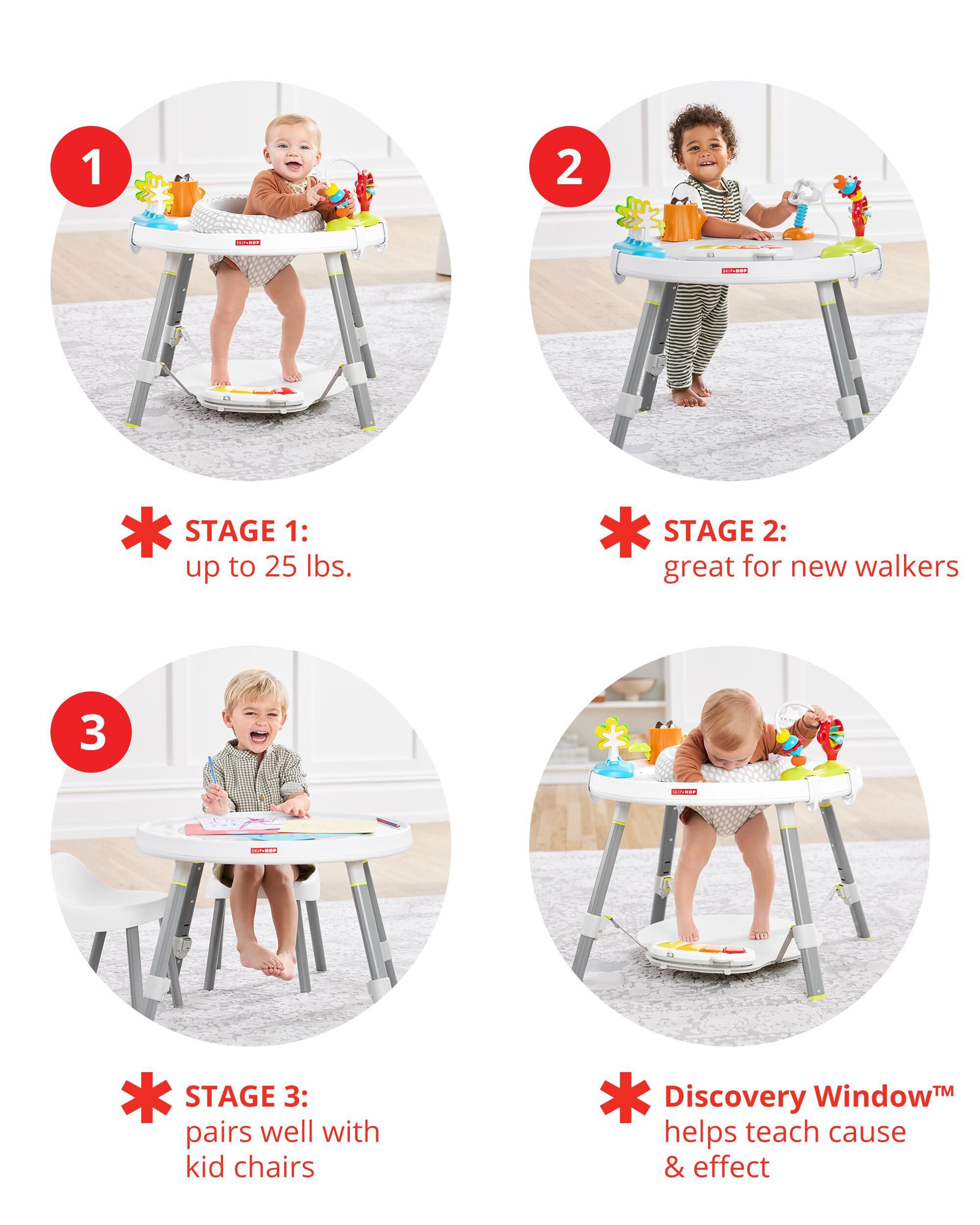 Skip Hop Explore & More Babys View 3 -Stage Activity Centre Activity & Gear - Multicolor