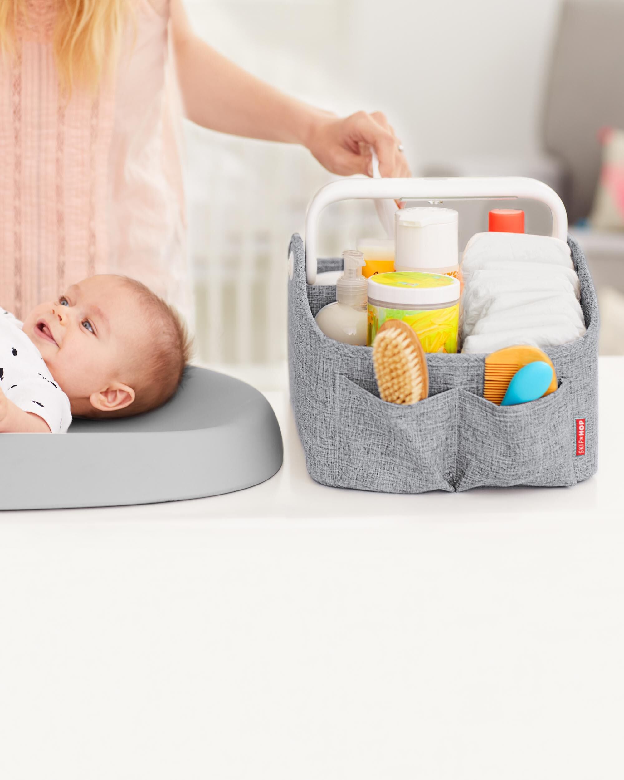 Skip Hop Light Up Diaper Caddy Diaper Changing Kits - Grey