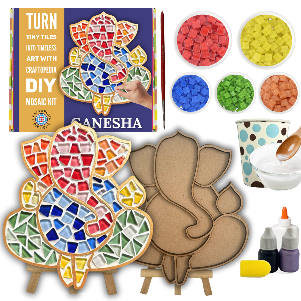 Craftopedia Diy Mosaic Art Kit - Ganesha