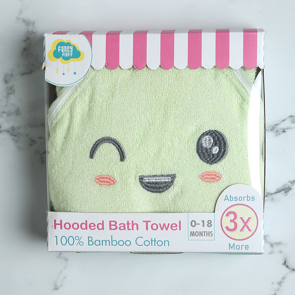 Fancy Fluff Bamboo Cotton Baby Hooded Towel- DINO
