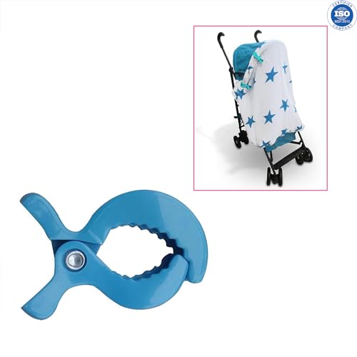 Safe-O-Kid- Stroller Seat Cover Clips- Blue