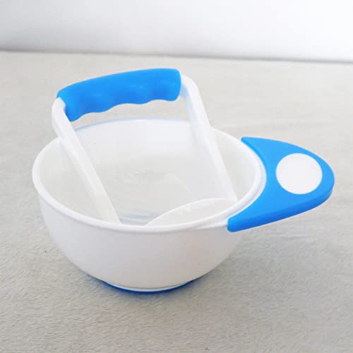 Safe-O-Kid- Grinding Feeding Bowl, Portable Masher/Serving Bowl- Blue