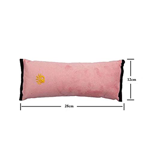 Safe-O-Kid- Seat Belt Mounted Pillow for Toddlers- Pink (Pack of 2)