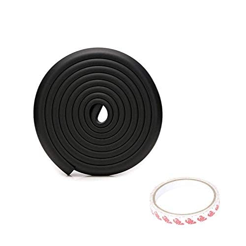 Safe-O-Kid, Soft Cushioned 5 Meter Medium Edge Guards with 3M Adhesive- Black