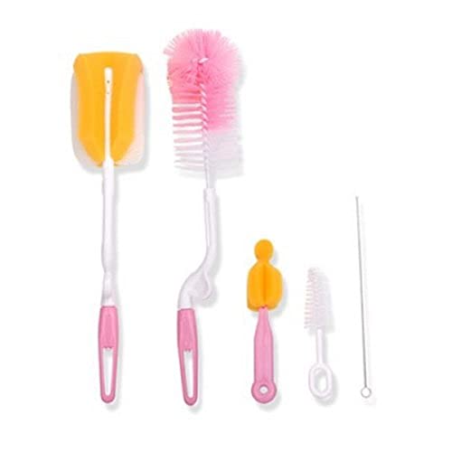 Safe-O-Kid- All in one 5 Pieces Cleaning kit/Straw Cleaning Kit- Pink