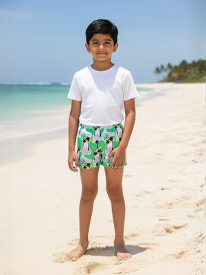 Palm Paradise Boys Swim Shorts - The Mom Store