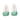 Happy Threads | Handmade Sea-Green Bow Hair Clips for Kids | Crochet Hair Accessories