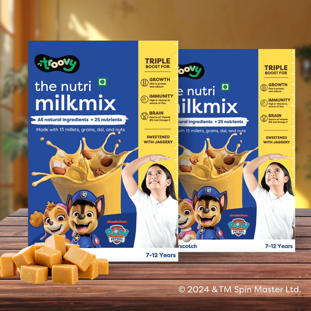 Troovy The Nutri Milk Mix Butterscotch (7-12 yrs)