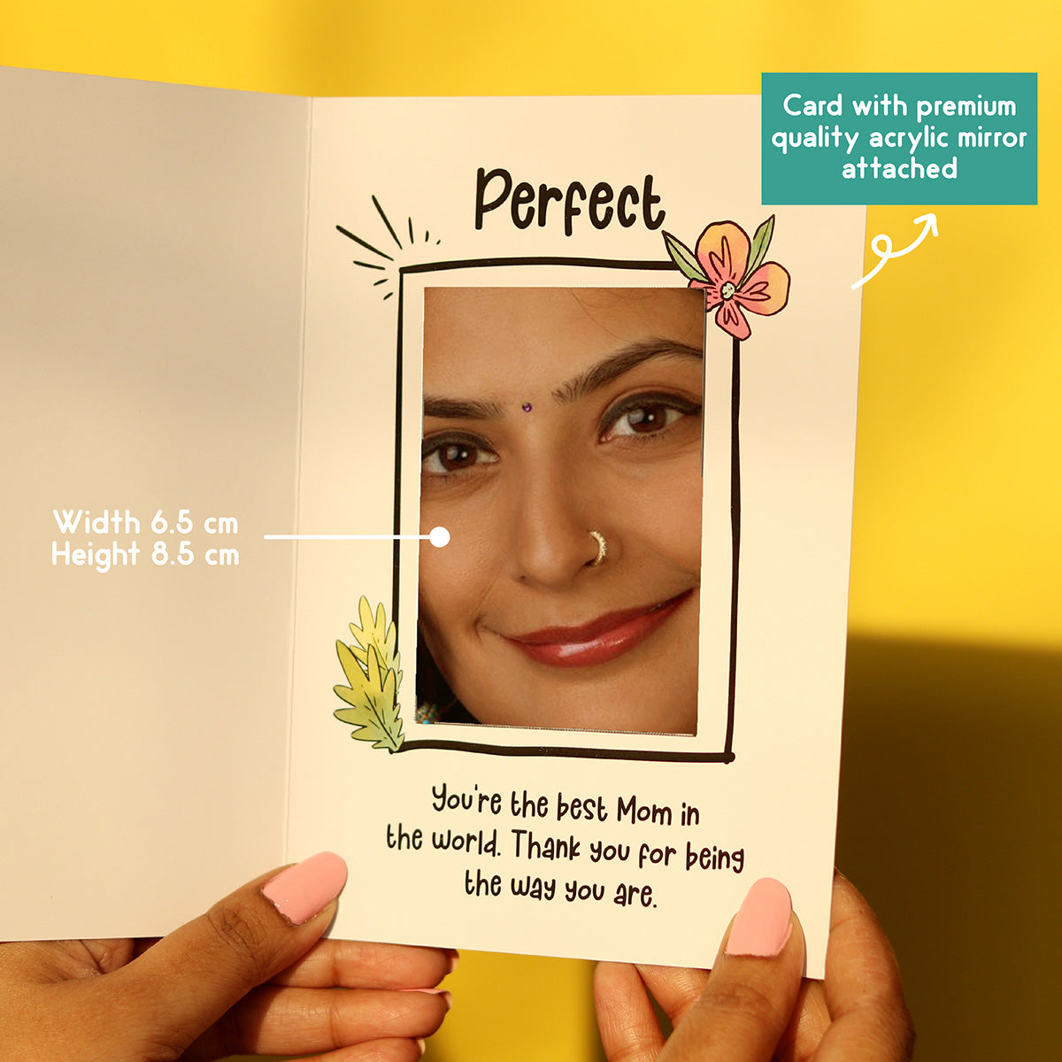 Oye Happy Mirror Card for Mom – Mother's Day Edition