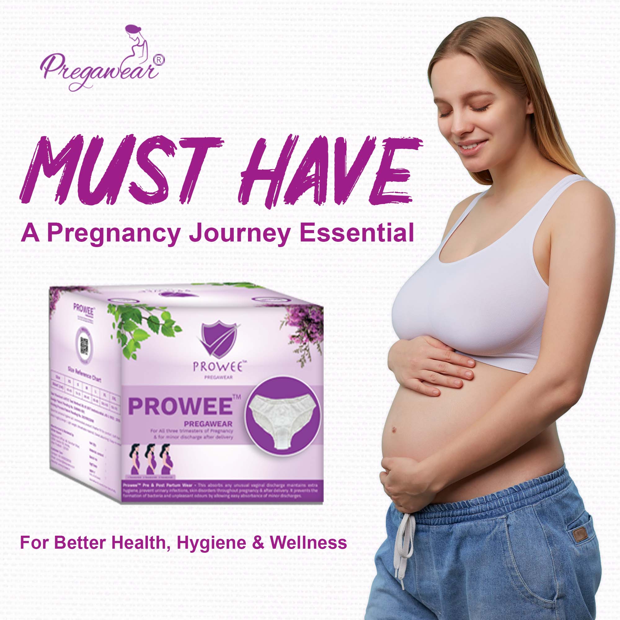 Pregawear Disposable Postpartum Pregnancy Panty for Medium-Heavy Flow(Pack of 5)