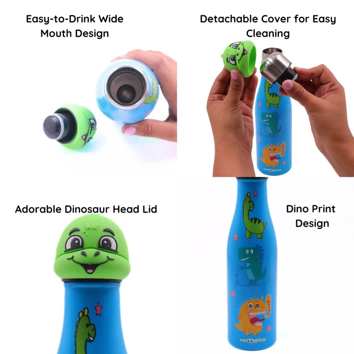 Scoobies Dino Head Stainless Steel Bottle