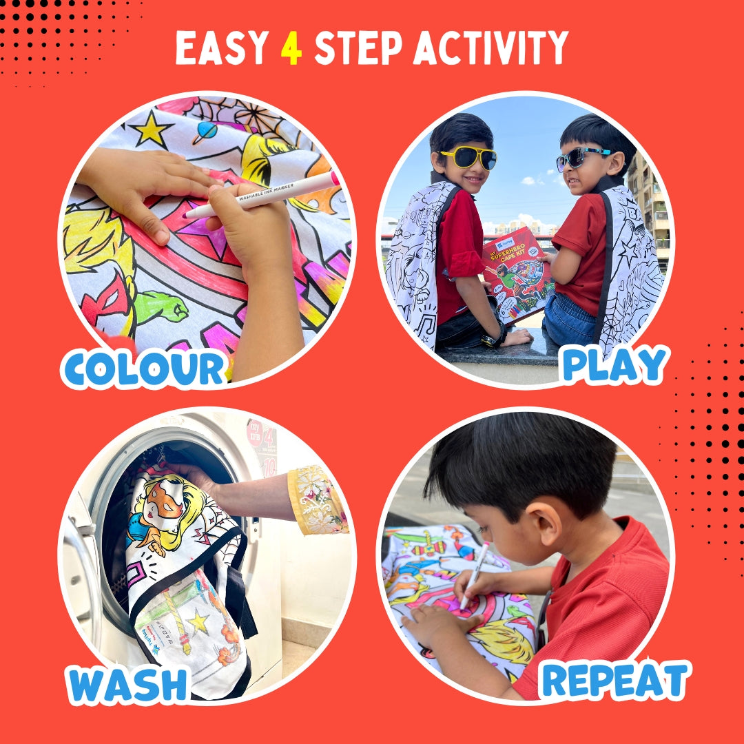 PepPlay My Superhero Cape (An Imaginative Play Kit)