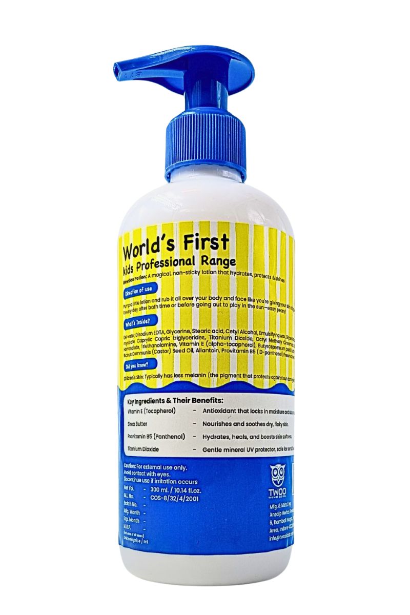 TWOO Kids Glowtion Potion with Vitamin E & Shea Butter – Keeping Skin Soft & Smooth – 300ml