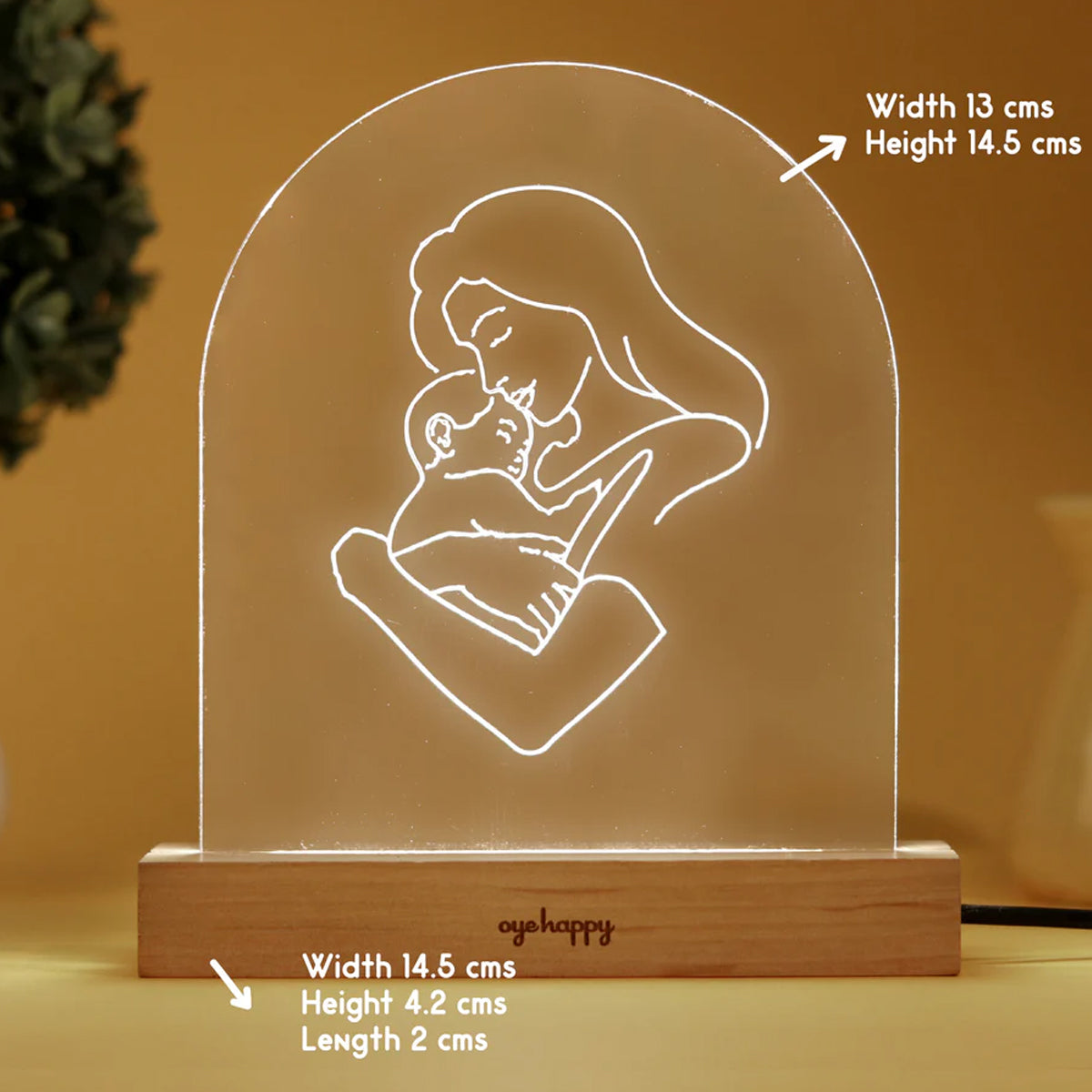 Oye Happy Mom LED Lamp - Mother's Day Edition
