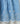 Sweetlime By As Schiffly Embroidery Cotton Denim Skirt- Blue