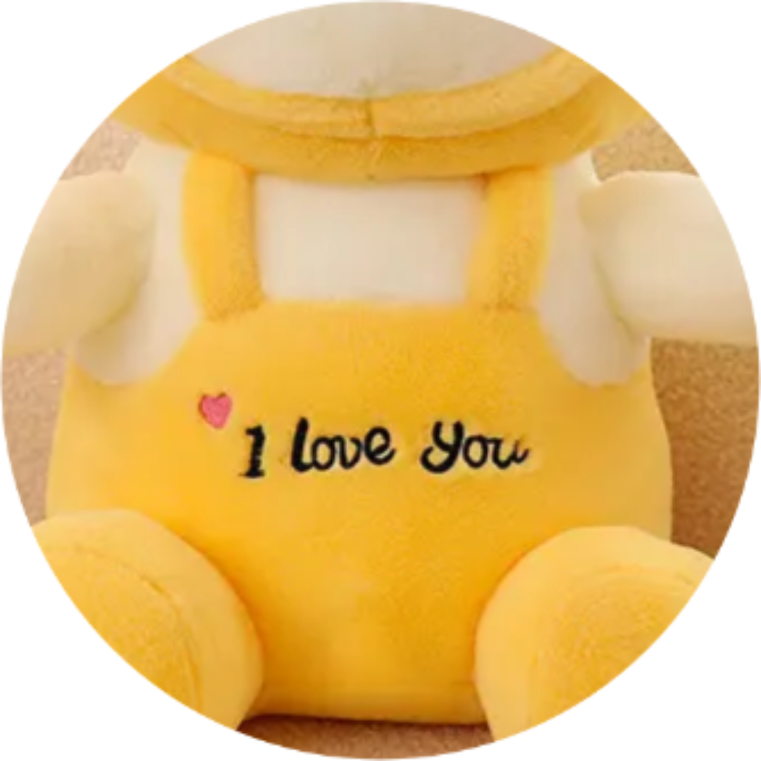 CuddleNest  Teddy Bear with Cap - 'I Love You' Plush Toy for Kids | Adorable & Soft Teddy for Boys and Girls for Any Occasion