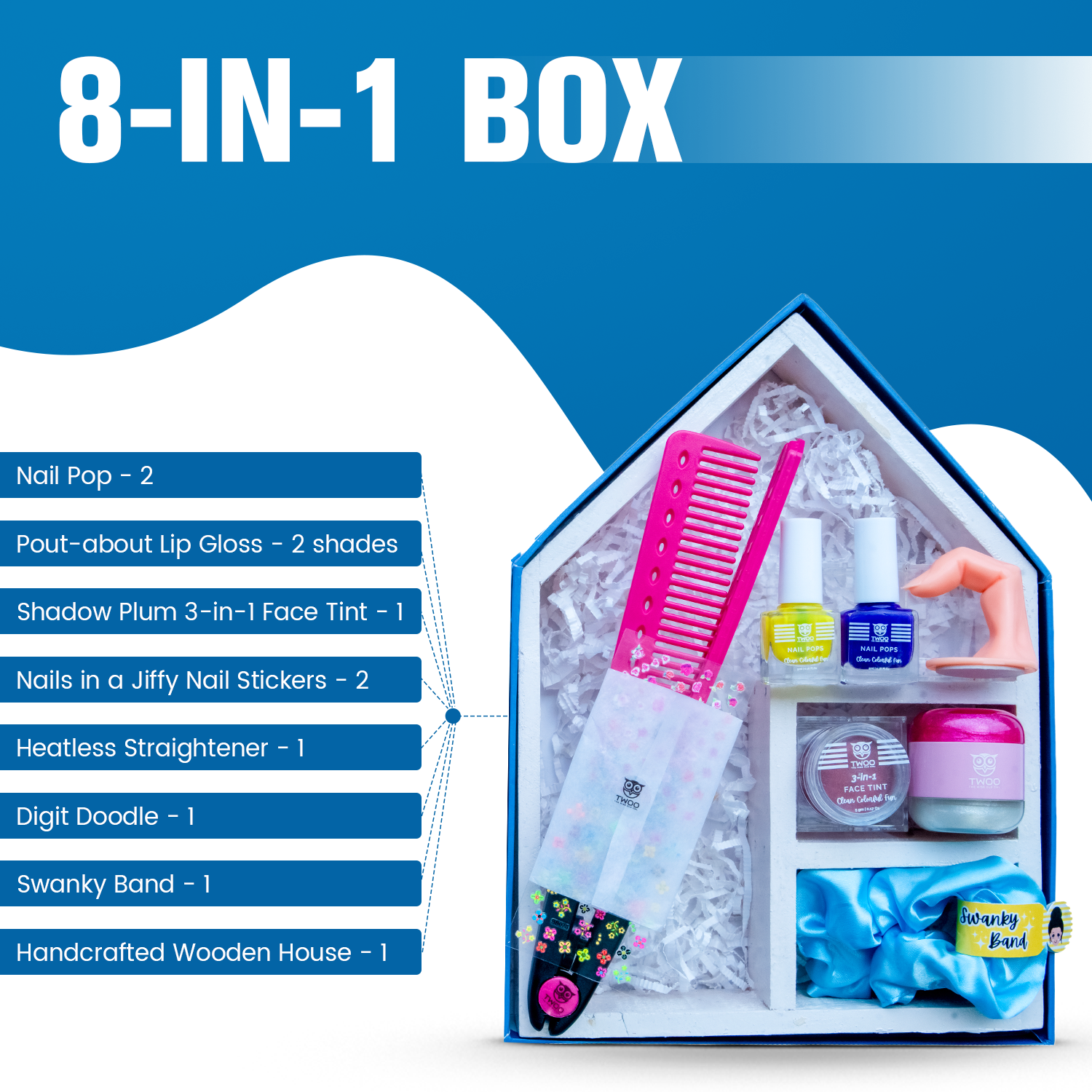 TWOO 8 in 1 Wise Box Beauty Kit for Girls: The Athletic Wise Box