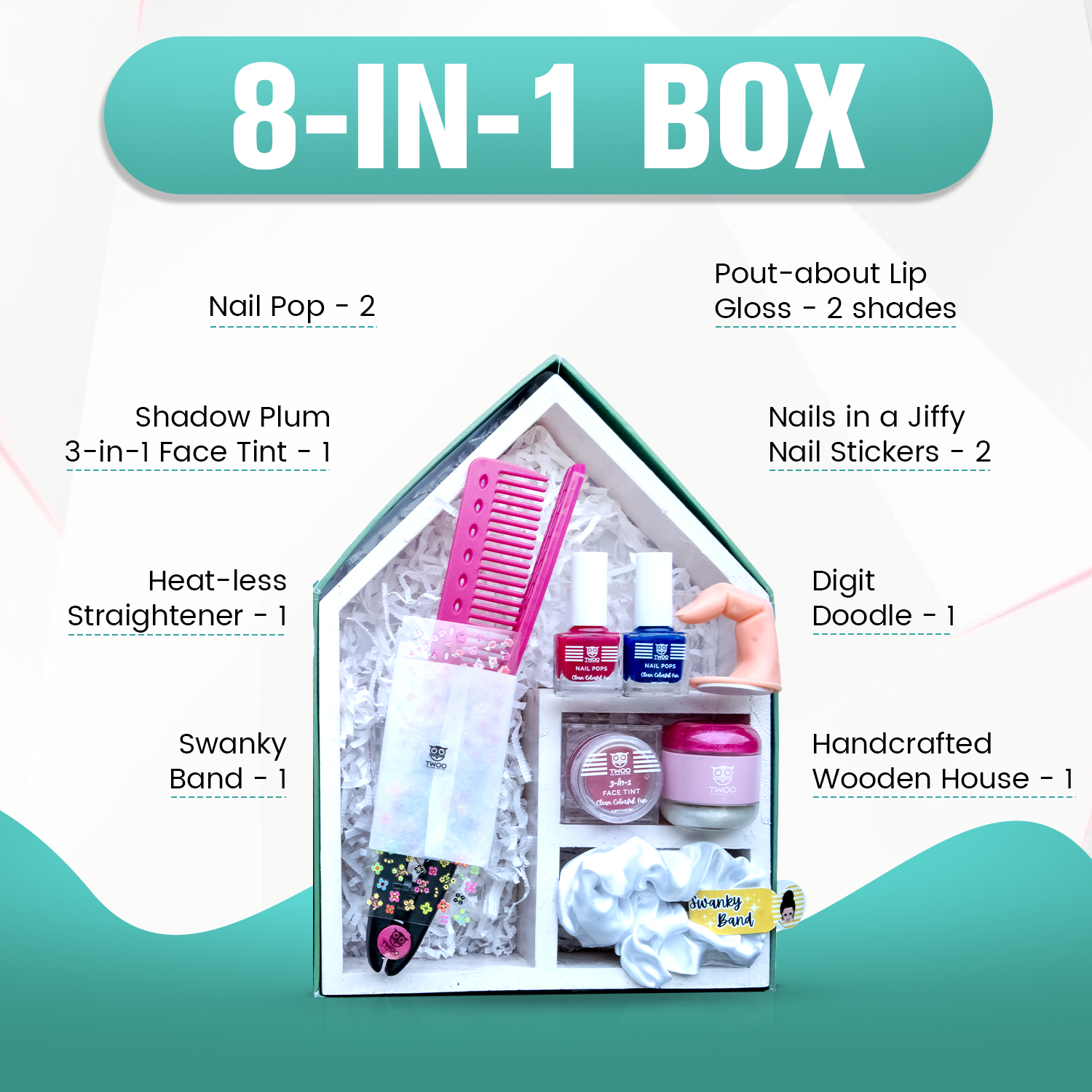 TWOO 8 in 1 Wise Box Beauty Kit for Girls: The Dauntless Wise Box