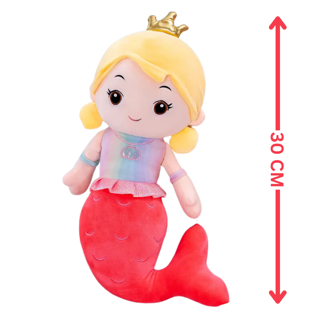 CuddleNest Adorable Mermaid Doll 30 cm soft toy