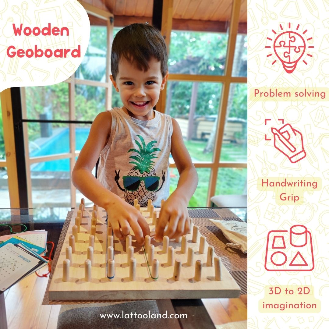 Lattooland Geoboard Sensory Play
