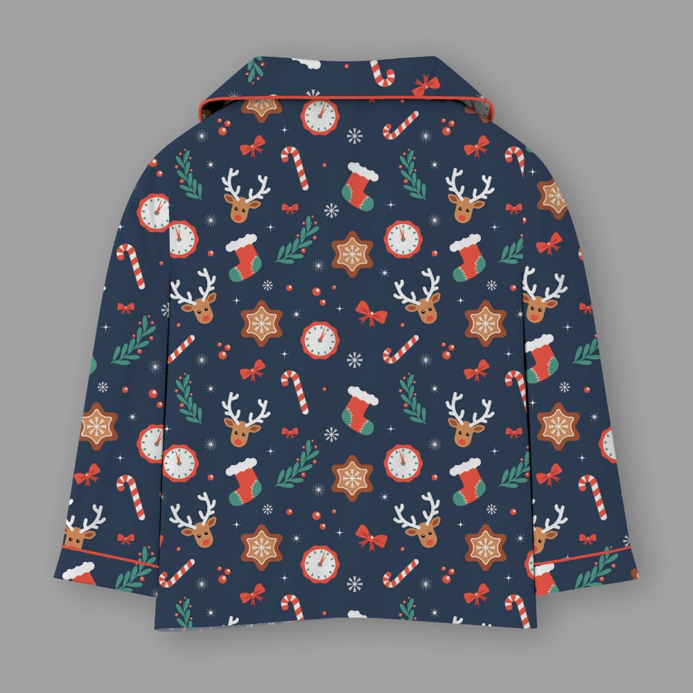 Fancy Fluff Christmas Cotton Night Suit  -  Santas Elf