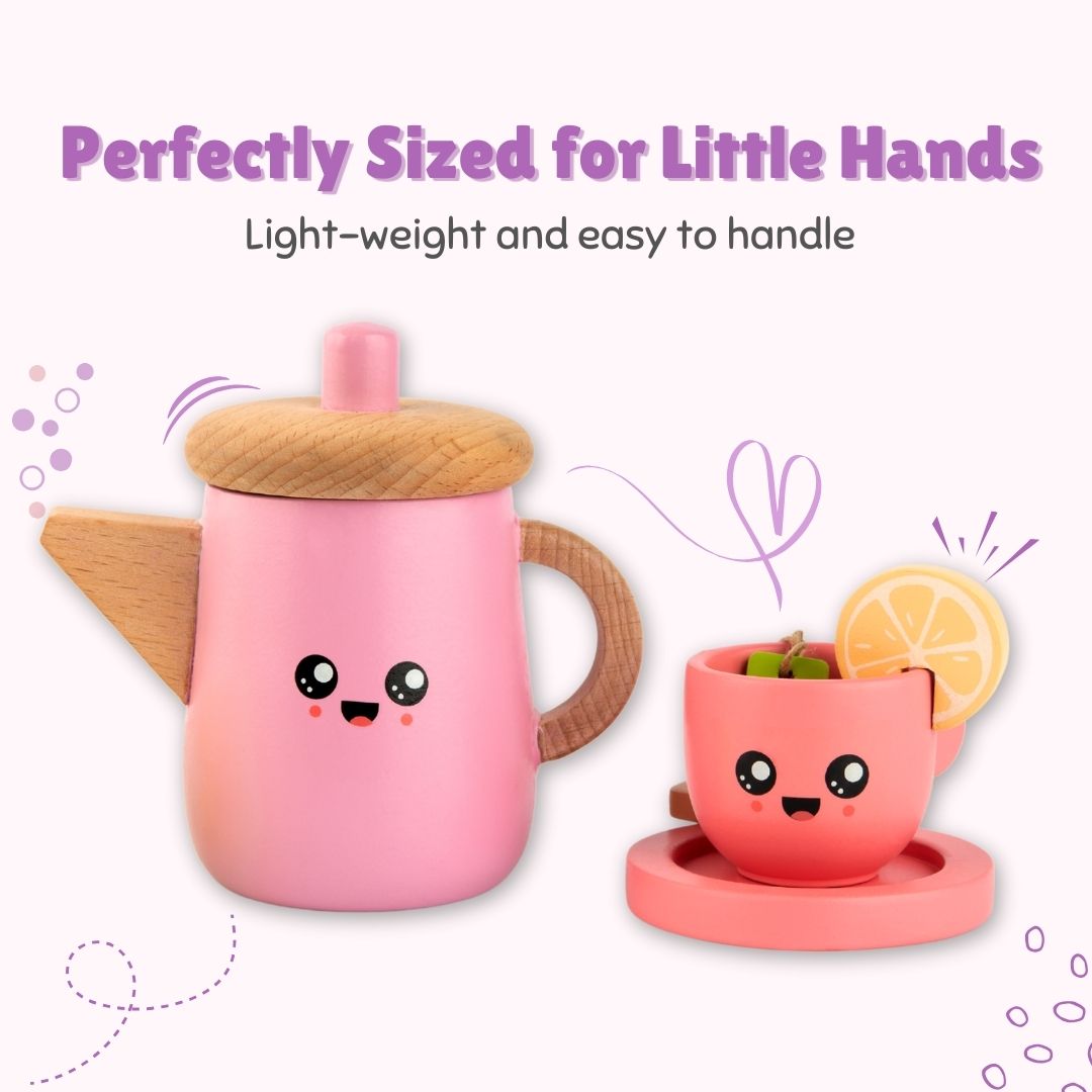 Cots & Cuddles Wooden Tea Party Set for Kids