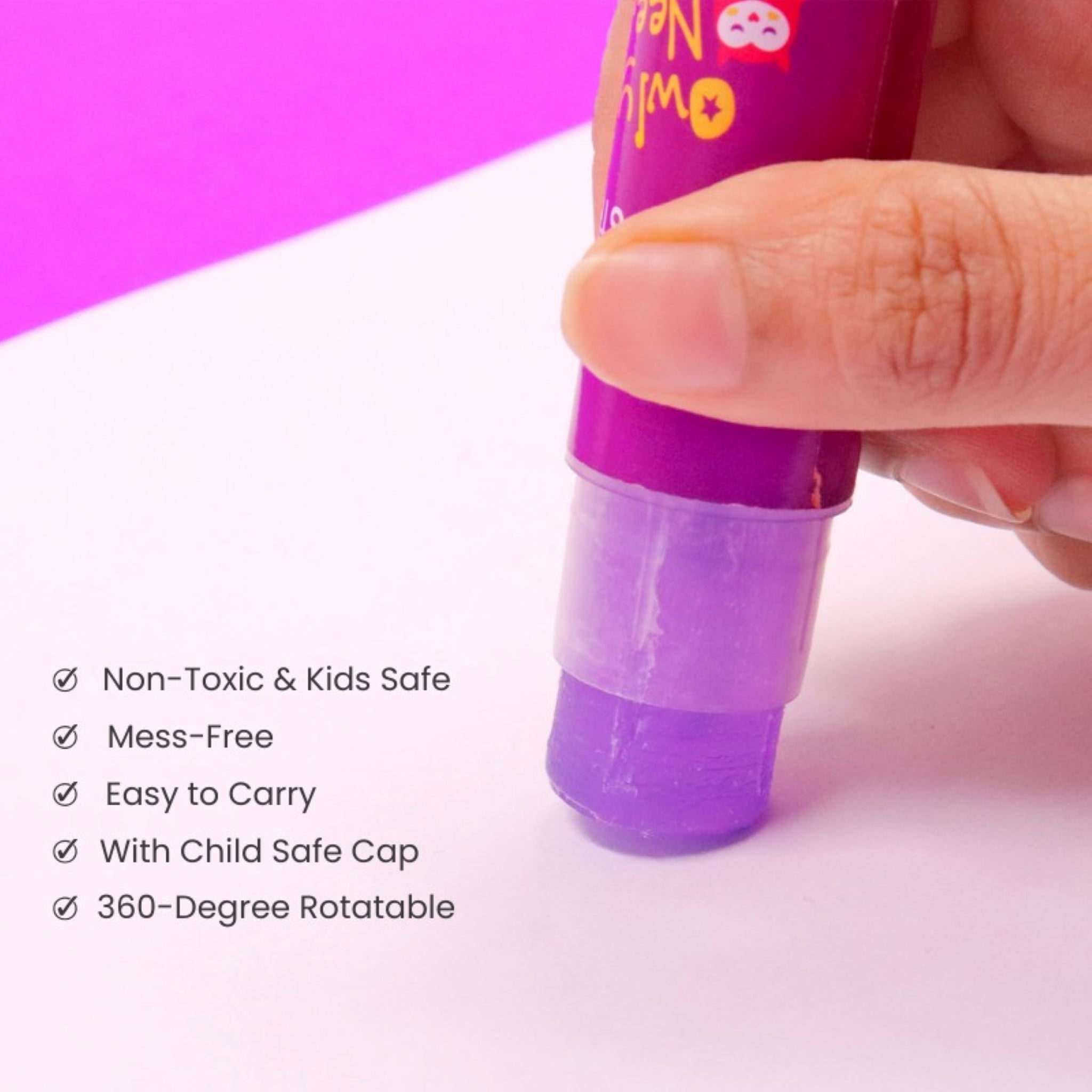 Scoobies Coloured Glue Stick (Purple)