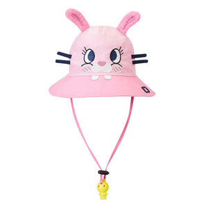 3d Black whisker Bunny Wide Coverage Sun Hat for Kids& Toddlers with Adjustable Strap - 2 - 5 years Swim