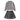 3D Flowers - Bows Grey Cardigan and Pleated Skirt Winterwear 2Pcs set for Girls - 2 - 3 Years Kids Clothing