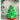 3d Green Pompom Christmas Tree shaped Velvet Plush Christmas Party Hat - 