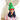 3d Green Pompom Christmas Tree shaped Velvet Plush Christmas Party Hat - 