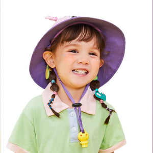 3D Horn Unicorn Wide Coverage Sun Hat for Kids& Toddlers with Adjustable Strap - 2 - 5 years Swim