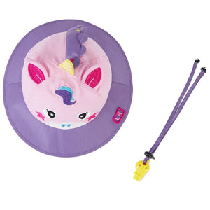 3D Horn Unicorn Wide Coverage Sun Hat for Kids& Toddlers with Adjustable Strap - 2 - 5 years Swim